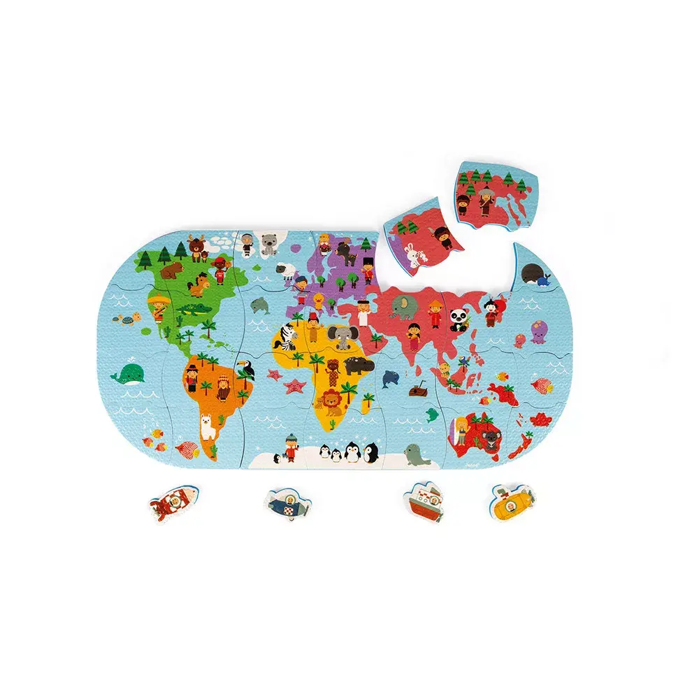 Bath Puzzle Janod Bath Explorers Map Photo 11