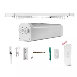 Electric curtain track set MOES ZC-PJ620-EU-EN with ZigBee motor and remote control