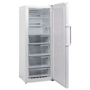 Saldētava Scandomestic SFS 381 W — 380 L, No Frost, digitālais displejs, pārveidojama durvju atvēršana