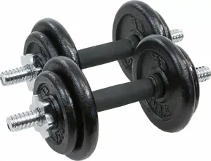 Hanteles EB FIT 2 x 9.5 kg čuguna komplekts regulējams