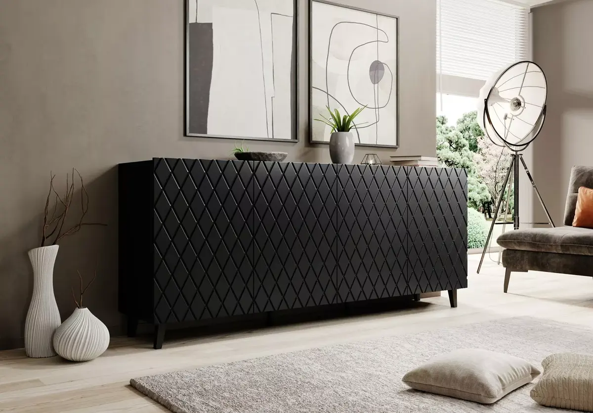 Atvilktņu komoda cama meble ASTI 200×42×82 Photo 3