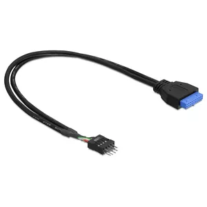USB 3.0 19 pin - USB 2.0 8 pin кабель DeLOCK 83792 60см черный