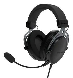 Игровая гарнигартура GENESIS Toron 531 проводная с микрофоном черная охватывающая