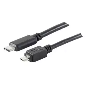 USB cable Micro-USB B USB C ShiverPeaks BS77145-1.0 1m Black