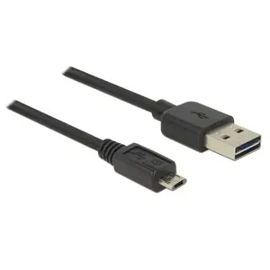 USB kabelis DeLOCK 83851 USB 2.0 3m USB A Micro-USB B melns