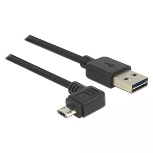 USB kabelis DeLOCK 83854 USB 2.0 3m USB A Micro-USB B melns