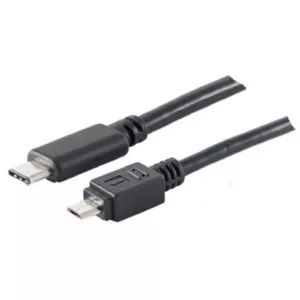 USB kabelis ShiverPeaks BS77145-3.0 USB 2.0 3m USB C Micro-USB B Melns