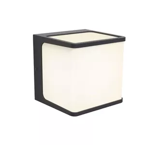 Lutec DOBLO LED Wall Light, 14.5W, IP54, Dark Grey
