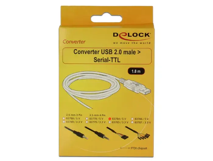USB kabelis DeLOCK 1.8m USB2.0-A/TTL 6-p Photo 3