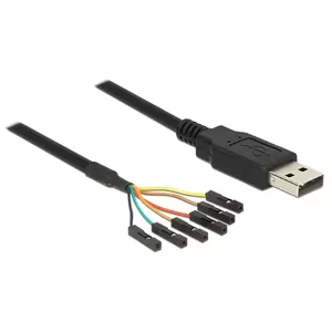 USB кабель DeLOCK 1.8m USB2.0-A/TTL 6-p Черный