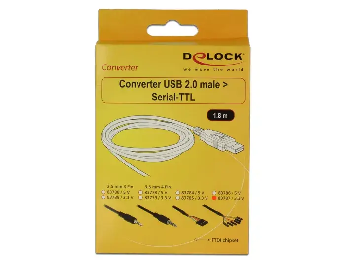 USB kabelis DeLOCK 1.8m USB2.0-A/TTL 6-p Photo 2