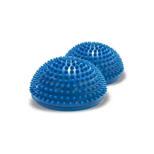 Balance and proprioception sensory hemispheres Qmed DRQM3GCH101 — pair, technopolymer, Ø16 cm, max load 100 kg, blue