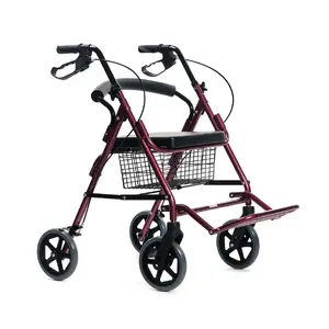Ходунки MDH VCBK222T075, красные, вес 8.2 кг, ширина 600 мм, глубина 670 мм, макс. нагрузка 120 кг