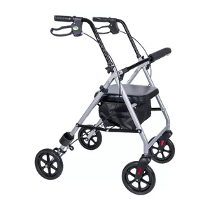 Aluminium four-wheel stand MDH PPC035, 136 kg capacity, 20 cm front wheel, foldable, lockable wheels