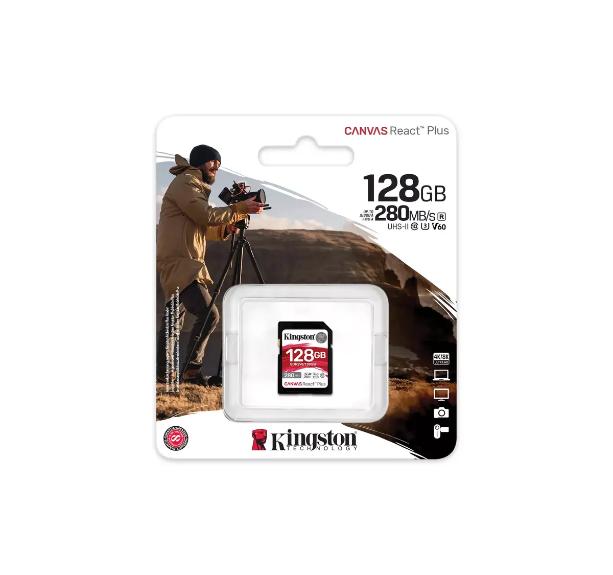 Флеш-память Kingston Technology 128GB Canvas React Plus Photo 3