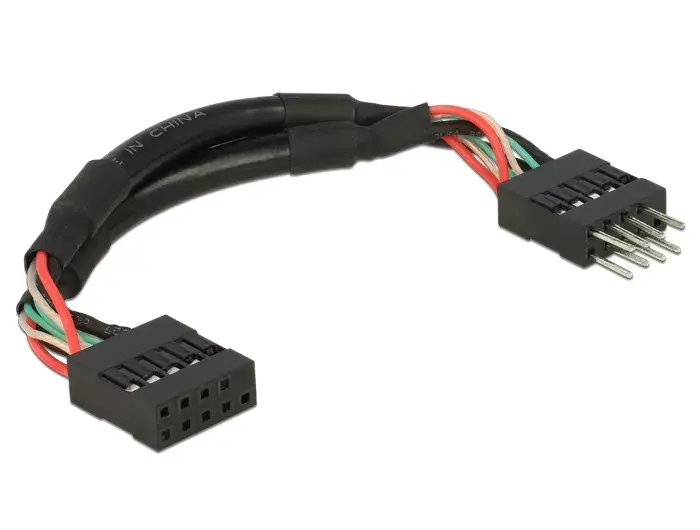 Kabeļi DeLOCK 0.1m 2xUSB2.0 10p Photo 2