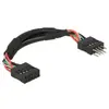 Kabeļi DeLOCK 0.1m 2xUSB2.0 10p Photo 2