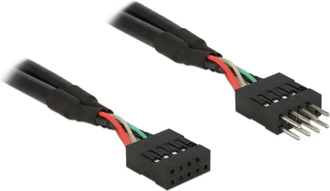 Kabeļi DeLOCK 0.1m 2xUSB2.0