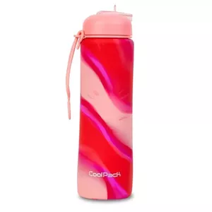 Sports water bottle cool pack Z14771 — silicone, 600 ml, girls pink
