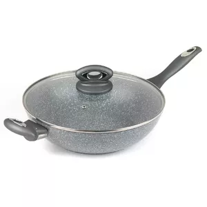 Вок Salter BW02772G 28 см, серый, с антипригарным покрытием