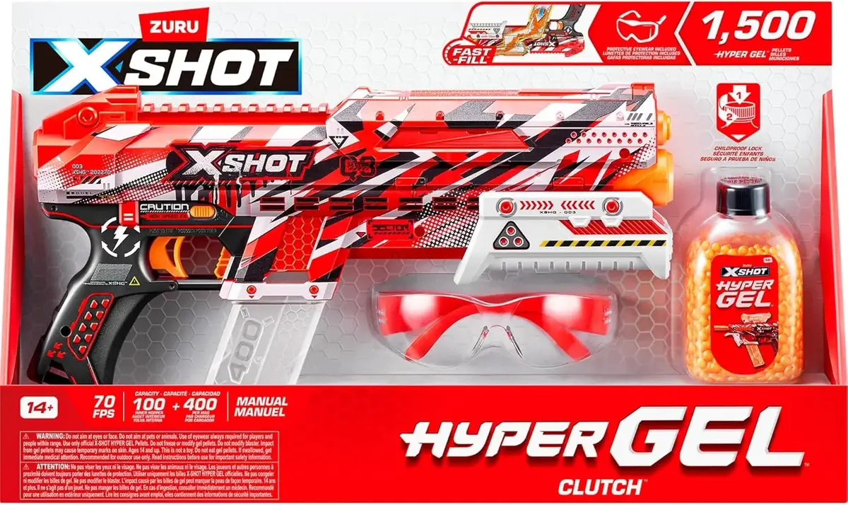 Toy blaster Zuru X-Shot Hyper Gel 70FPS set 1500 balls 36622 Photo 2