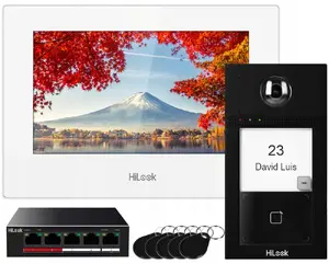 Hilook by Hikvision IP-VIS-Pro-W Villa IP video namruņu komplekts ar WiFi, Mifare un PoE