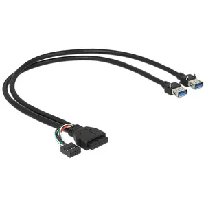 USB кабель DeLOCK 0.45m 2 x USB 3.0 A USB 2.0 pin