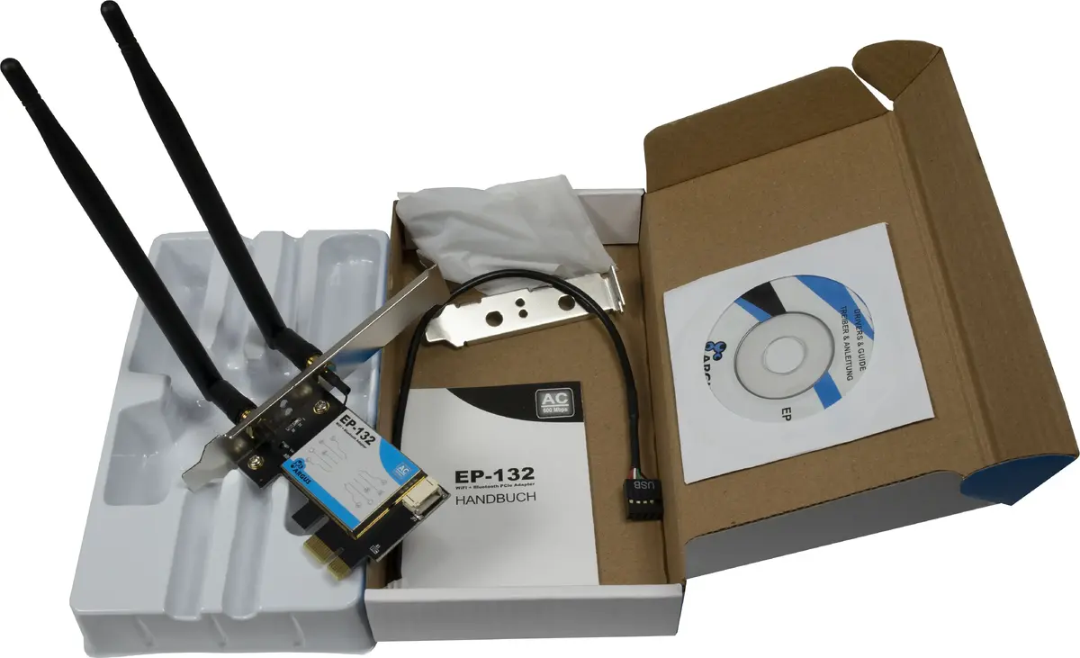 INTER-TECH EP-132 PCIe WLAN/Bluetooth Adapter Photo 3