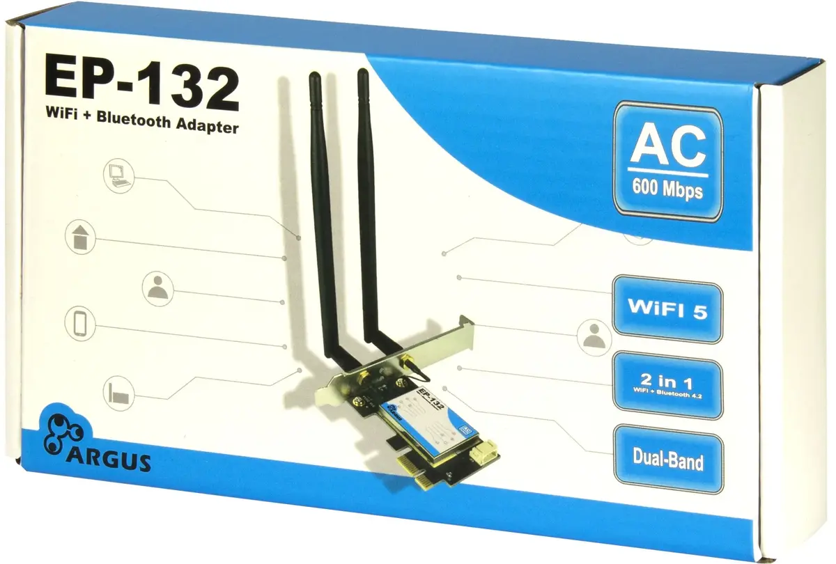 INTER-TECH EP-132 PCIe WLAN/Bluetooth Adapter Photo 5