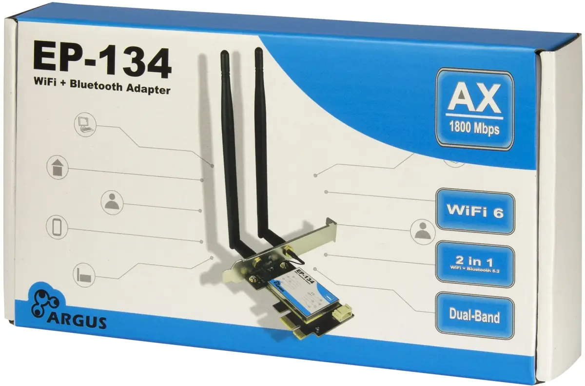 Iekšējais WLAN Bluetooth adapteris Inter-Tech EP-134 Photo 5