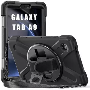 eSTUFF AUSTIN aizsargmaciņš priekš Samsung Galaxy Tab A9 — melns