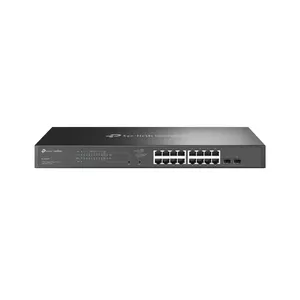 TP-Link Omada SG2218P 18-portu gigabitu viedais komutators ar 16 PoE+ portiem, pārvaldāms L2/L2+, montējams statnē, komutācijas jauda 26.78 Gbit/s