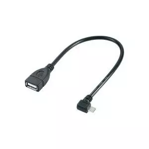 USB cable Renkforce Micro-USB Type B angled — USB 2.0 OTG, 5V 0.5A