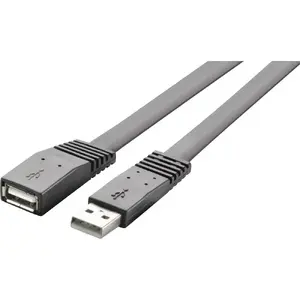 Кабель USB Renkforce RF-4087404 — 1 м, USB A — USB A, USB 2.0, 480 Мбит/с, черный