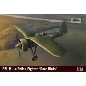 Plastic model PZL P.11c Polish Fighter in Rare Birds 1/72