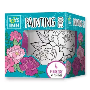 Peonies flowers coloring mug