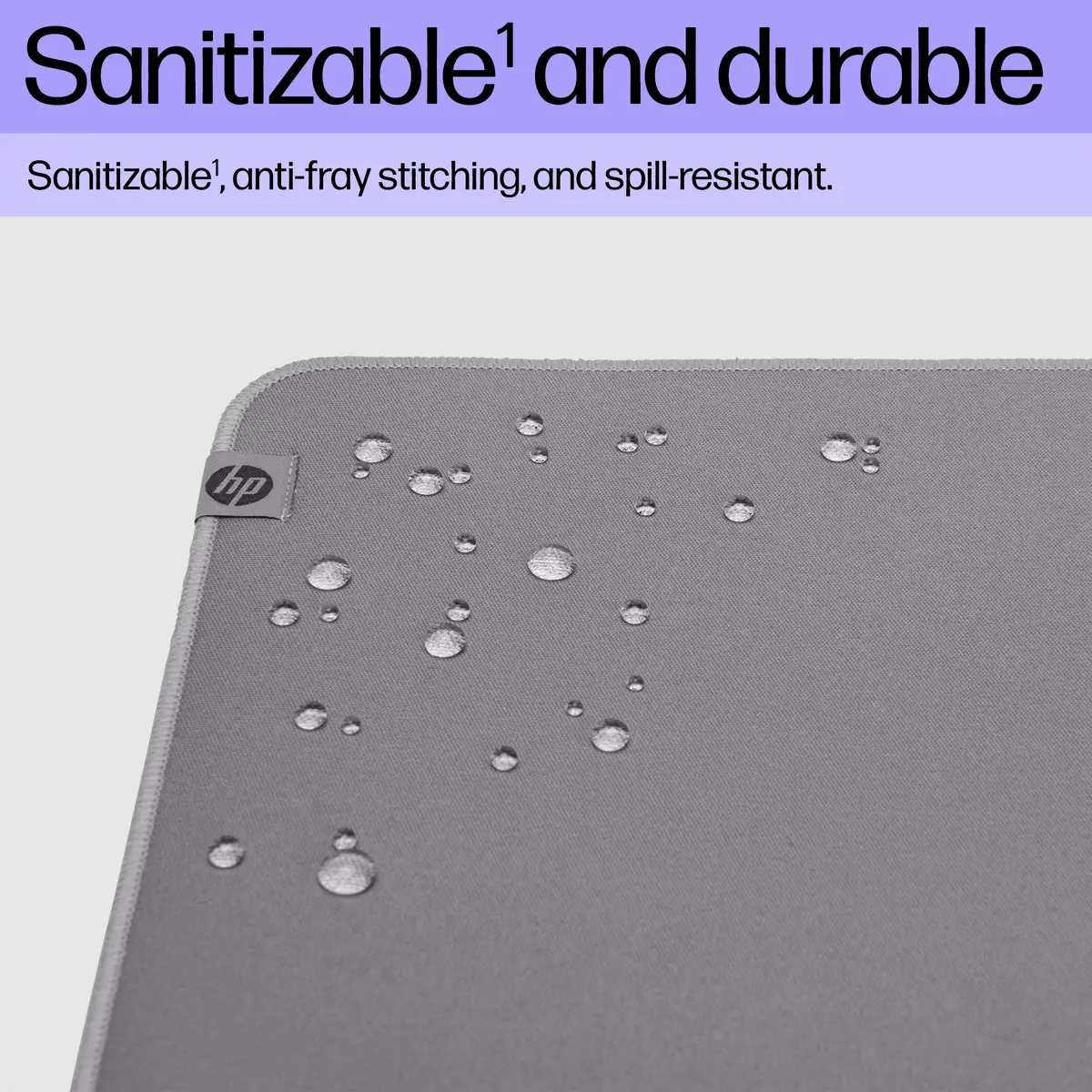 HP 205 Sanitizable Desk Mat Grey Photo 3