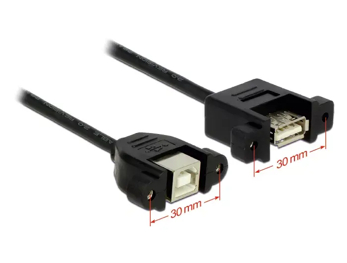 USB kabelis DeLOCK 1m USB 2.0-A/USB 2.0-B Photo 2