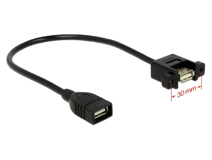 USB kabelis DeLOCK 0.25m 2xUSB2.0-A Photo 2