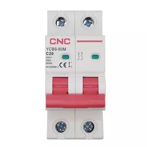 Circuit breaker HiSmart NV821501 2-pole 20 A Class C miniature DIN-rail