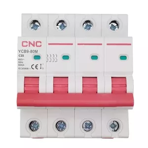 Circuit breaker HiSmart NV821617 4-pole 25 A miniature MCB