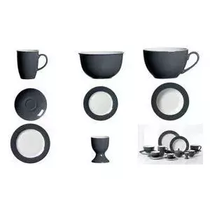 Olu trauks ritzenhoff & breker DOPPIO ANTHRAZIT, porcelāns, drošs trauku mazgājamajai mašīnai, augstums 60 mm