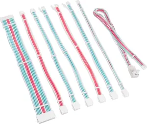 Cable/Adapter Kit Kolink Core Pro 12V-2x6 Type 2 braided extension — Brilliant White/Neon Blue/Pure