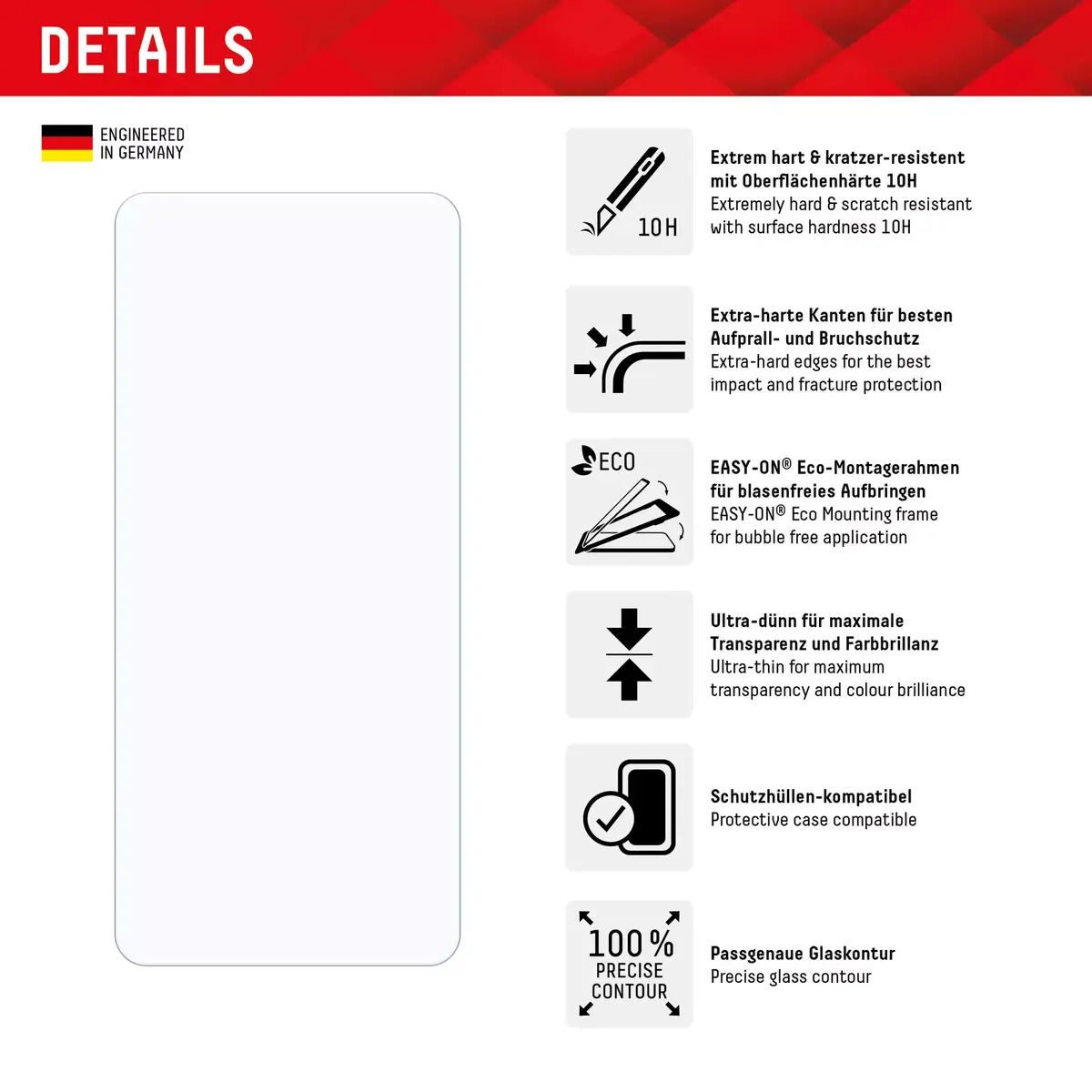 Защитное стекло Displex Xiaomi Redmi Note 13 5G Photo 2