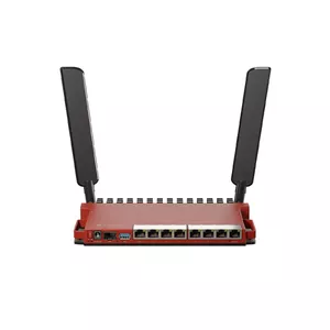 Настольный маршрутизатор MikroTik L009UiGS-2HaxD-IN Wi‑Fi 6 574 Мбит/с, 2.4 ГГц, 8x Gigabit LAN, 1x USB-A, PoE, 512 МБ ОЗУ
