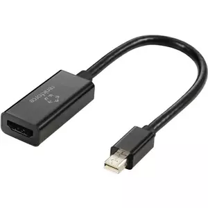 Renkforce Mini-DisplayPort adaptera kabelis HDMI-A ligzda 0,55 m melns RF-5947252 zeltīti kontaktdakšu kontakti DisplayPort kabelis (RF-5947252)