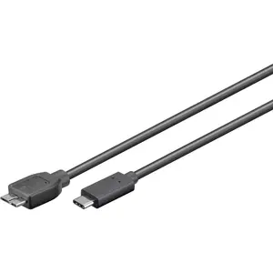USB Cable Goobay 67995 0.6m Micro-USB B USB C Grey