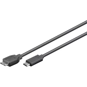 USB Cable Goobay 67996 USB 3.2 Gen 1 1m Micro-USB B USB C Black