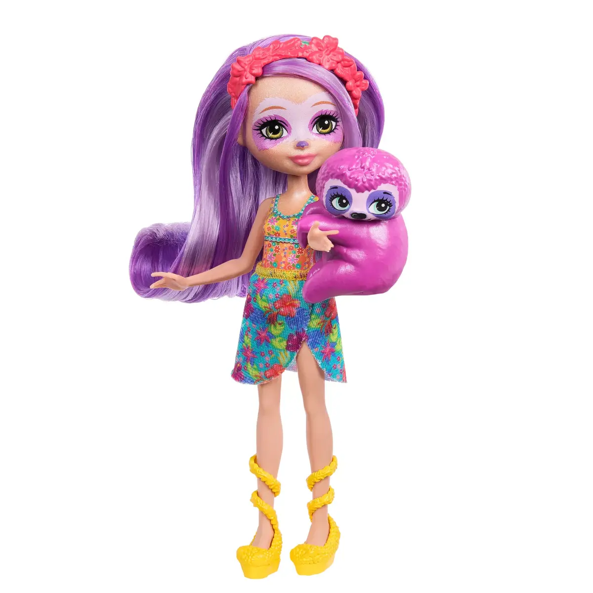 MATTEL Enchantimals Sunshine Beach Sabindra Sloth & Tang lelle Photo 5