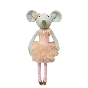 Plush toy TULILO Mascot Pola Mouse 38 cm soft toy, plush mouse 38 cm